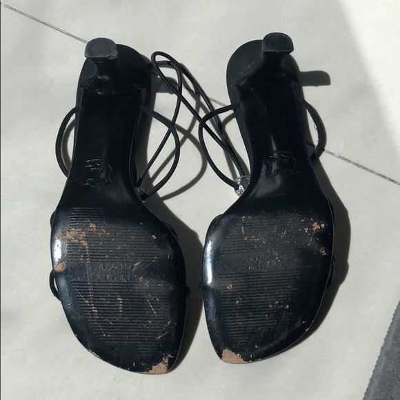 Stuart Weitzman sz 7 black formal sandals w/ 2.5” - Picture 2 of 4